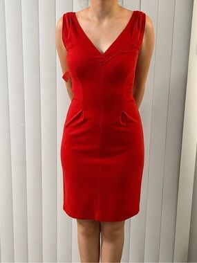 Diane von Furstenberg Duke Red Sheath Dress Size 2